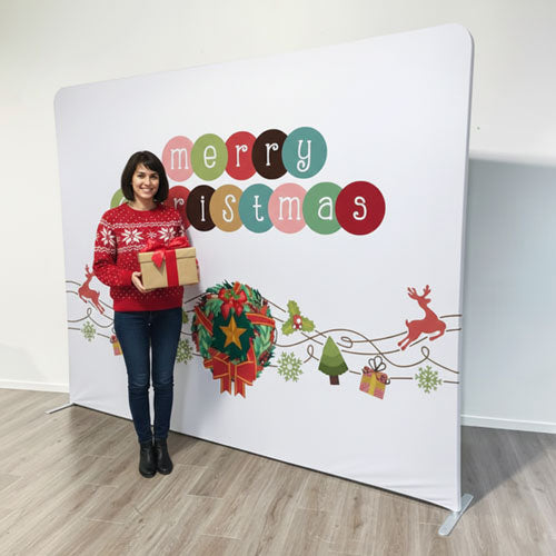 Merry Christmas Backdrop Reindeer Wall