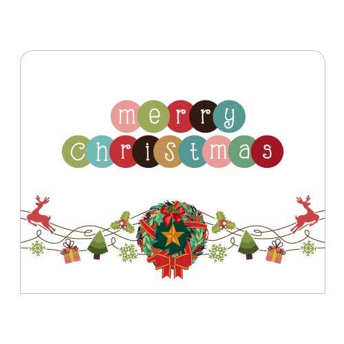 Merry Christmas Backdrop Reindeer Wall + Frame