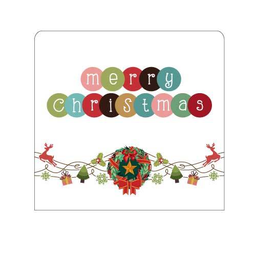 Merry Christmas Backdrop Reindeer Wall + Frame