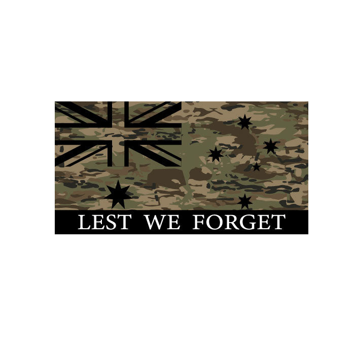Australian Camo Lest We Forget Flag