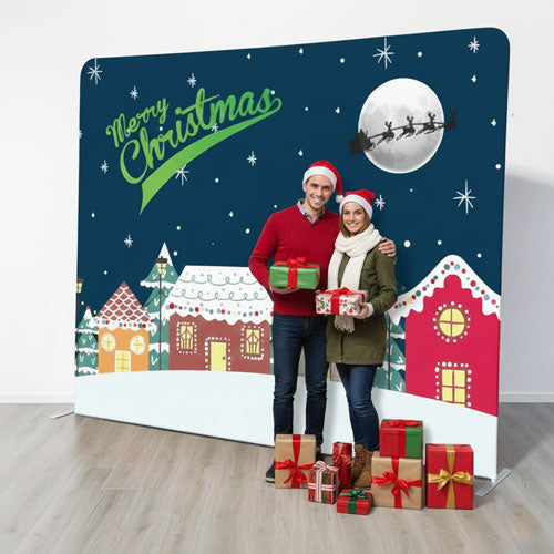 merry christmas photo wall