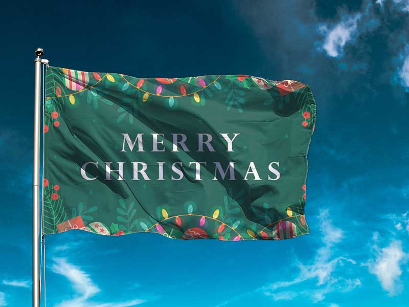 Christmas Flag Lights