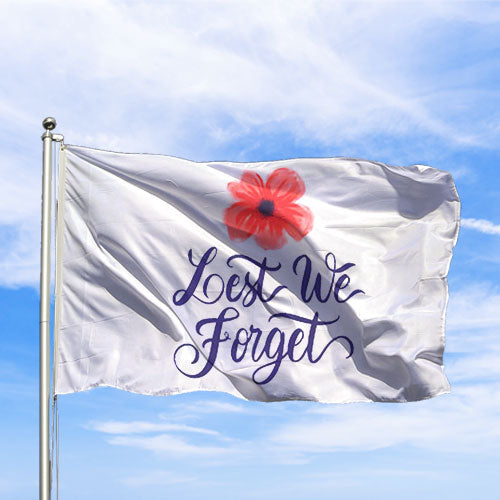 Anzac Poppy Flag - Indoor or Outdoor Use