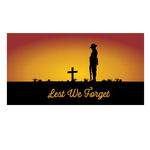 Anzac Soldier Flag - Indoor or Outdoor Use