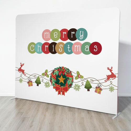 Merry Christmas Backdrop Reindeer Wall