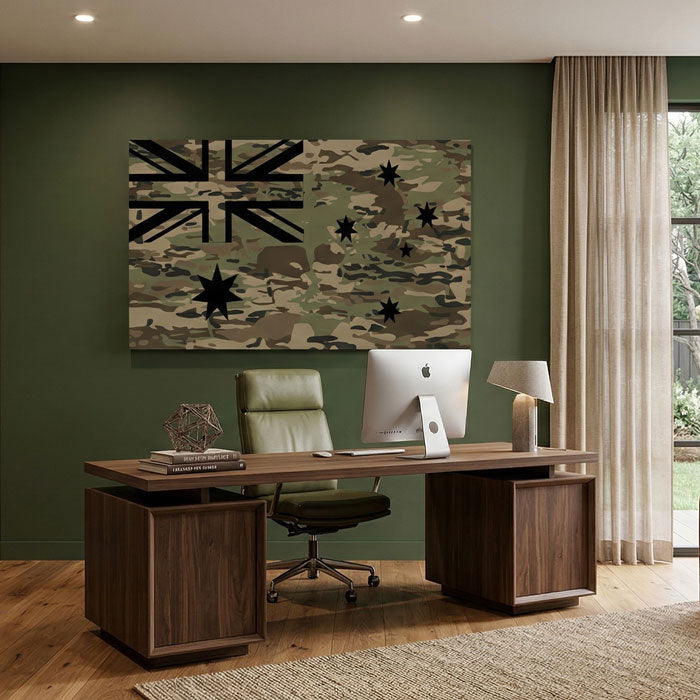 SEG Frame Australian Camo Flag