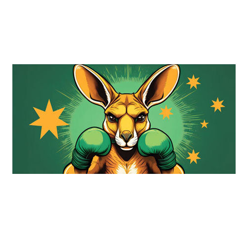 Boxing Kangaroo Flag