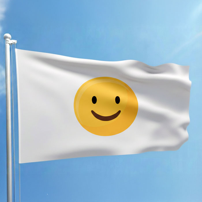 Emoji Smile Flag | Fun Happy Emoji Flag