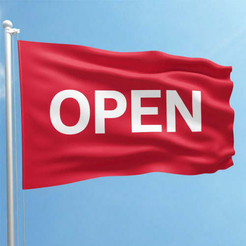 Red Open Flag