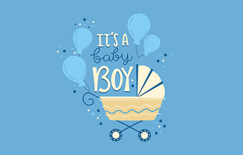 Its a Boy Flag - Baby Shower Flag and Banner