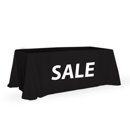 Throw Table Cover - Sale Design Black