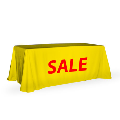 Throw Table Cover - Sale Design Yellow